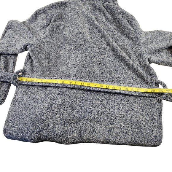 U.S. Polo Assn. Men’s Fleece Robe L/XL Blue Shawl Collar Belt Soft Cozy Spa - Picture 7 of 13